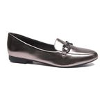 Mocassim Brisa Lux Ouro Prata Velho