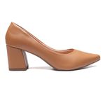 Scarpin Bloco Brisa Caramelo