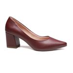 Scarpin Bloco Brisa Bordô/Magenta
