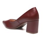 Scarpin Bloco Brisa Bordô/Magenta