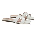 Rasteira Holly Napa Branco