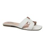 Rasteira Holly Napa Branco