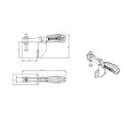 Grampo de Aperto Rápido Horizontal KIFIX KF107 F 70Kgf