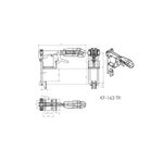Grampo de Aperto Rápido Tensor KIFIX KF163 DTR 340Kgf 