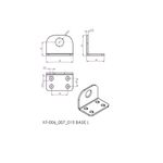 Base L para de Aperto Rápido KIFIX KF006+007+015