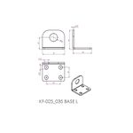 Base L para de Aperto Rápido KIFIX KF025+035