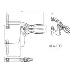 Grampo de Aperto Rápido Alicate KIFIX KFA100 900Kgf