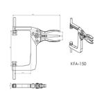 Grampo de Aperto Rápido Alicate KIFIX KFA150 900Kgf