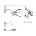 Grampo de Aperto Rápido Alicate KIFIX KFA150 CA 900Kgf