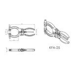 Grampo de Aperto Rápido Alicate KIFIX KFA25 250Kgf