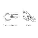 Grampo de Aperto Rápido Alicate KIFIX KFA35 250Kgf