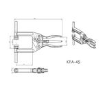 Grampo de Aperto Rápido Alicate KIFIX KFA45 900Kgf