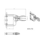 Grampo de Aperto Rápido Alicate KIFIX KFA70 900Kgf