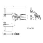 Grampo de Aperto Rápido Alicate KIFIX KFA90 900Kgf