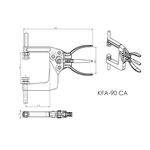 Grampo de Aperto Rápido Alicate KIFIX KFA90 CA 900Kgf