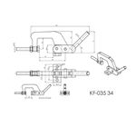 Grampo de Aperto Rápido Compressor KF035 34 1000Kgf