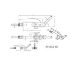 Grampo de Aperto Rápido Compressor KF035 60 1000Kgf