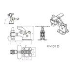Grampo de Aperto Rápido Horizontal KIFIX KF101 D 65Kgf