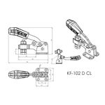 Grampo de Aperto Rápido Horizontal KIFIX KF102 D CL 50Kgf
