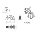 Grampo de Aperto Rápido Horizontal KIFIX KF103 D INOX 75Kgf