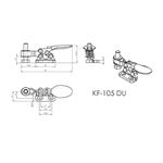 Grampo de Aperto Rápido Horizontal KIFIX KF105 DU 30Kgf