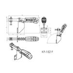 Grampo de Aperto Rápido Horizontal KIFIX KF152 F 130Kgf
