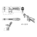 Grampo de Aperto Rápido Horizontal KIFIX KF152 R INOX 130Kgf