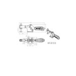 Grampo de Aperto Rápido Horizontal KIFIX KF312 D 70Kgf