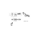 Kit 4 Peças Grampo de Aperto Rápido Horizontal KIFIX KF511 D 90Kgf