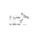Grampo de Aperto Rápido Horizontal KIFIX KF521 D 130Kgf
