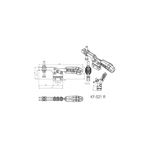 Grampo de Aperto Rápido Horizontal KIFIX KF521 R 130Kgf