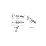 Grampo de Aperto Rápido Horizontal KIFIX KF522 D 230Kgf