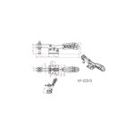 Grampo de Aperto Rápido Horizontal KIFIX KF523 R 180Kgf