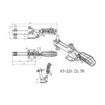 Grampo de Aperto Rápido Horizontal KIFIX KF531 DL TR 300Kgf