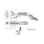 Grampo de Aperto Rápido Horizontal KIFIX KF531 D TR 400Kgf