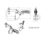 Grampo de Aperto Rápido Horizontal KIFIX KF531 FIL TR 300Kgf