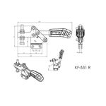 Grampo de Aperto Rápido Horizontal KIFIX KF531 R INOX 400Kgf