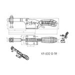 Grampo de Aperto Rápido Horizontal KIFIX KF532 D TR 340Kgf