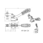 Grampo de Aperto Rápido Horizontal KIFIX KF541 DI 400Kgf
