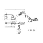 Grampo de Aperto Rápido Horizontal KIFIX KF541 DIL 300Kgf