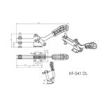 Grampo de Aperto Rápido Horizontal KIFIX KF541 DL 300Kgf