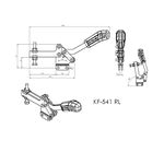 Grampo de Aperto Rápido Horizontal KIFIX KF541 RL 300Kgf