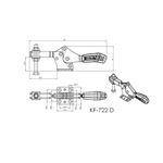 Grampo de Aperto Rápido Horizontal KIFIX KF722 D 230Kgf