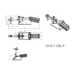 Grampo de Aperto Rápido Pneumático KF011 DBL P 250Kgf
