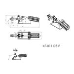 Grampo de Aperto Rápido Pneumático KF011 DB P 280Kgf