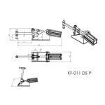 Grampo de Aperto Rápido Pneumático KF011 DS P 300Kgf