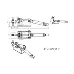 Grampo de Aperto Rápido Pneumático KF012 DB P 90Kgf