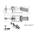Grampo de Aperto Rápido Pneumático KF017 DBL P 170Kgf