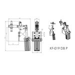 Grampo de Aperto Rápido Pneumático KF019 DB P 250Kgf