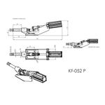 Grampo de Aperto Rápido Pneumático KF052 P 700Kgf